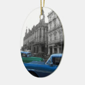 Cubaanse auto's 1 keramisch ornament (Links)