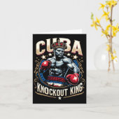 Cubaanse Boksen Knockout King Cuba Crown Kaart (Gele Bloem)
