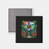 Cubaanse Boksen Tropical Tough Magneet (Voorkant / Achterkant)