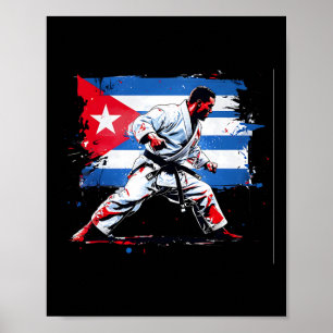 Cubaanse Bokser - Cubaanse Pride Boksen Cuba Vlag Poster