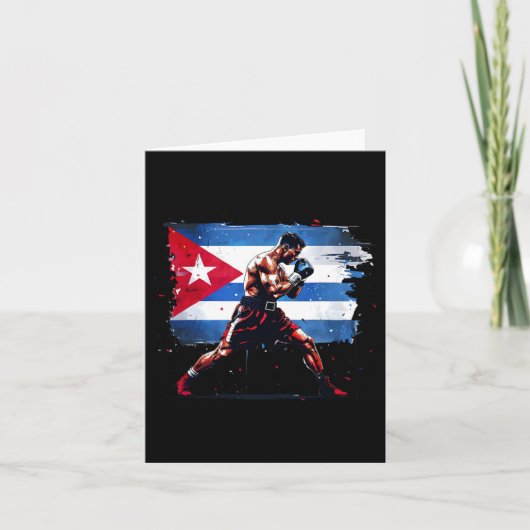 Cubaanse Bokser - Pride Cuba Boksen Box Handschoe Kaart (Voorkant)