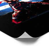 Cubaanse Bokser - Pride Cuba Boksen Box Handschoe Poster (Hoek)