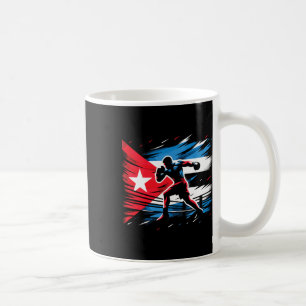 Cubaanse bokskampioen Fighter Flag Art Koffiemok