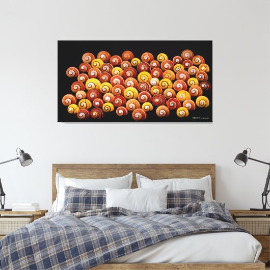 Cubaanse boomslakken canvas afdruk (Insitu (Slaapkamer))