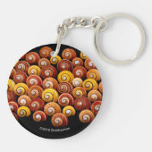 Cubaanse boomslakken sleutelhanger (Achterkant)