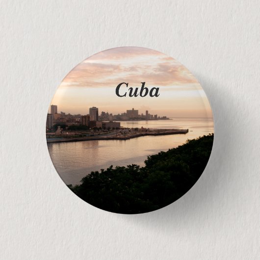 Cubaanse Cityscape Ronde Button 3,2 Cm (Voorkant)