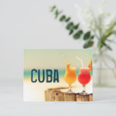 Cubaanse cocktails briefkaart (Staand voorkant)