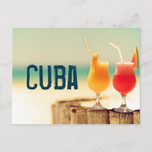 Cubaanse cocktails briefkaart