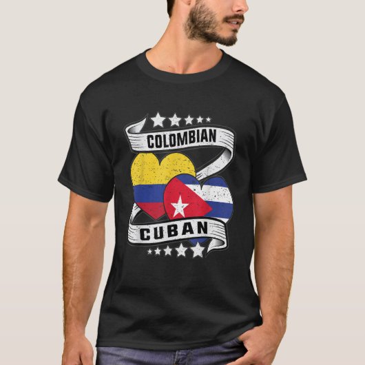 Cubaanse Colombiaan voor kinderen Half Colombiaans T-shirt (Voorkant)