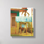 Cubaanse foto van het oude Havana Habana | Matanza Canvas Afdruk (Voorkant)