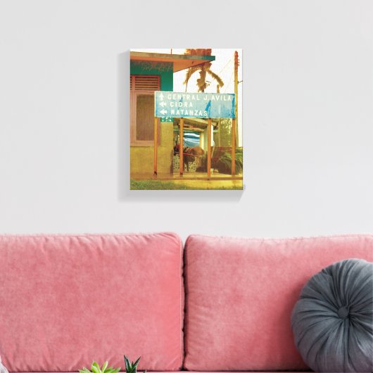 Cubaanse foto van het oude Havana Habana | Matanza Canvas Afdruk (Insitu (Woonkamer))