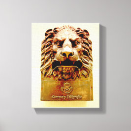 Cubaanse foto van het oude Havana | Lion | Canvas Afdruk