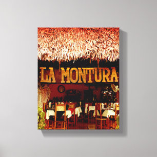 Cubaanse foto van het oude Havana Montura Canvas Afdruk