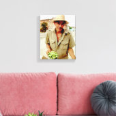 Cubaanse foto van oud Havana | Verkoper | Canvas Afdruk (Insitu (Woonkamer))