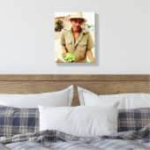 Cubaanse foto van oud Havana | Verkoper | Canvas Afdruk (Insitu (Slaapkamer))