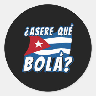 Cubaanse Gezegde Cubaanse vlag Ronde Sticker