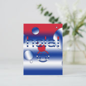 Cubaanse Gifts : hallo/Hola Face Briefkaart (Staand voorkant)