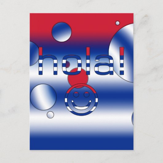 Cubaanse Gifts : hallo/Hola Face Briefkaart (Voorkant)
