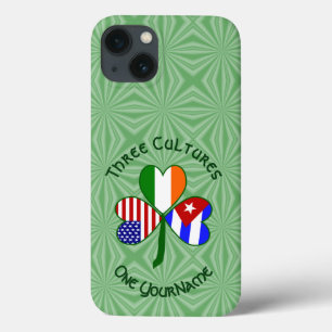 Cubaanse Ierse VS Vlaggen Shamrock gepersonaliseer Case-Mate iPhone Case