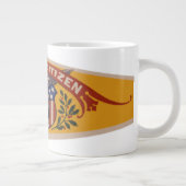  Cubaanse igar Label Art, Amerikaanse staatsburger Grote Koffiekop (Rechts)