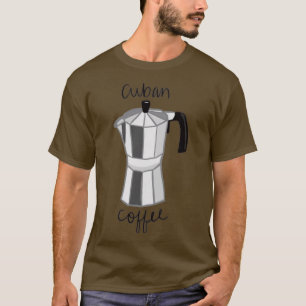 Cubaanse koffiezetapparaat t-shirt