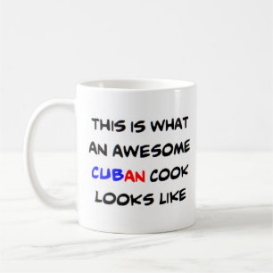 cubaanse kok, geweldige koffiemok