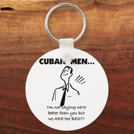 Cubaanse Mannen zijn het beste Sleutelhanger (Voorkant)