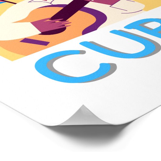 Cubaanse muziek Poster (Hoek)