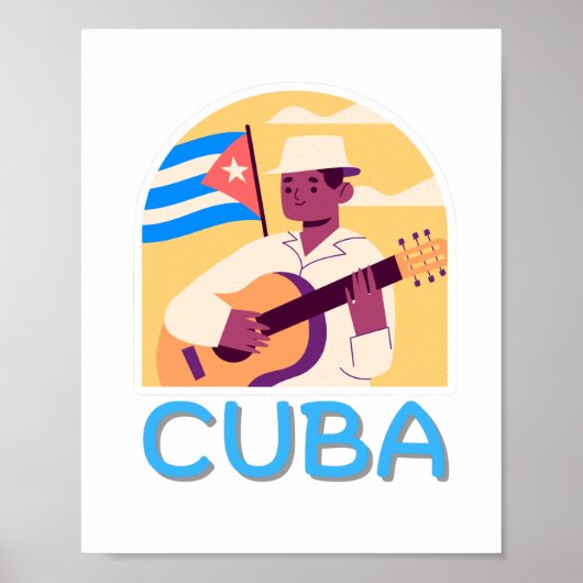  Cubaanse muziek Poster (Voorkant)