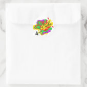 Cubaanse muziek ronde sticker (Tas)