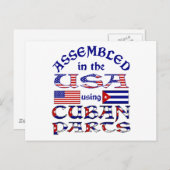 Cubaanse onderdelen briefkaart (Voorkant / Achterkant)