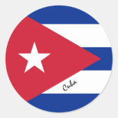 Cubaanse patriotten, vakantie/sport ronde sticker (Voorkant)