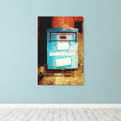 Cubaanse postbus Havana | Canvas Afdruk (Insitu (Houten vloer))