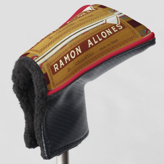 Cubaanse Ramon Allones Sigaren | Putter-Hoesje Golfheadcover (3/4 voorkant)