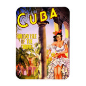 Cubaanse reisposter magneet (Verticaal)