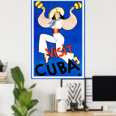  Cubaanse reisreclame Poster (Thuiskantoor)