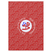 Cubaanse rode liefde vlag gepersonaliseerd tafelkleed (Voorkant)