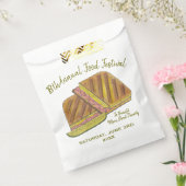 Cubaanse Sandwich Ham Pork Swiss Cheese Food Festi Bedankzakje (Gezegeld)