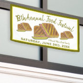 Cubaanse Sandwich Ham Pork Swiss Cheese Food Festi Spandoek (Buitenkant Gebouw)