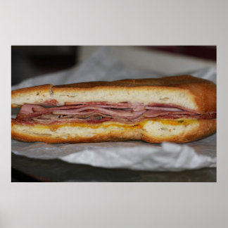 Cubaanse sandwich op Canvas Print