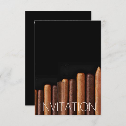 Cubaanse sigaar Vip zakelijke viering Kaart (Voorkant / Achterkant)