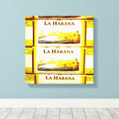 Cubaanse sigaren | La Habana | Canvas Afdruk (Insitu (Houten vloer))