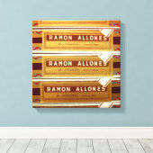 Cubaanse sigaren | Ramon Allones | Canvas Afdruk (Insitu (Houten vloer))