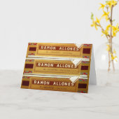 Cubaanse sigarendozen | Ramon Allones | Wenskaart Kaart (Gele Bloem)