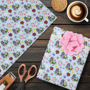 Cubaanse slakken paarse paddenstoelen cadeaupapier