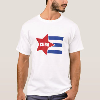 Cubaanse stijlvlag t-shirt