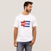 Cubaanse stijlvlag t-shirt (Voorkant volledig)