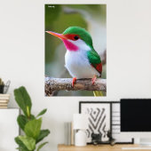 Cubaanse tody poster (Thuiskantoor)