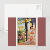 Cubaanse Toerismecommissie tropen reizen Briefkaart (Voorkant / Achterkant)