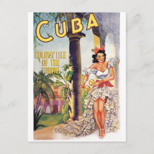  Cubaanse Toerismecommissie tropen reizen Briefkaart